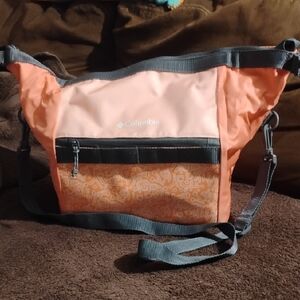Columbia Women's Vibrant Orange and Pink Crossbody Bag